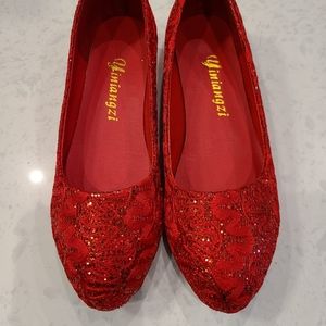 NEW Ruby red flats